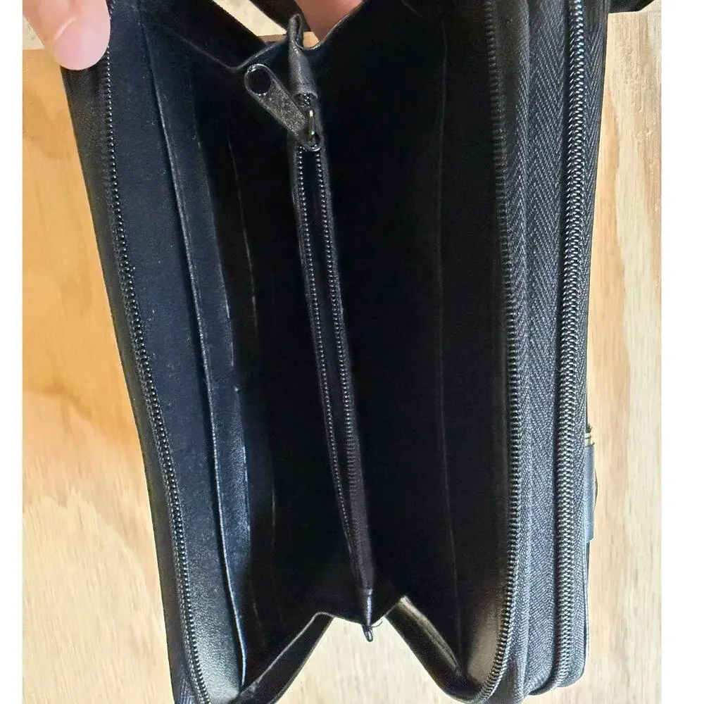 Vintage Compact Planner Organizer Address Book Black Schedule Agenda‎